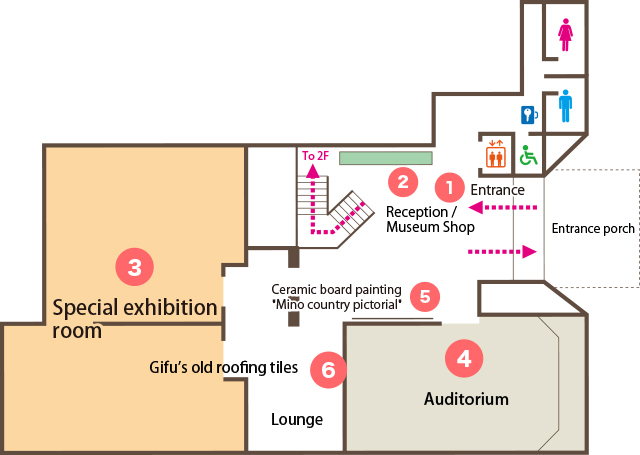 Map of the 1st floor