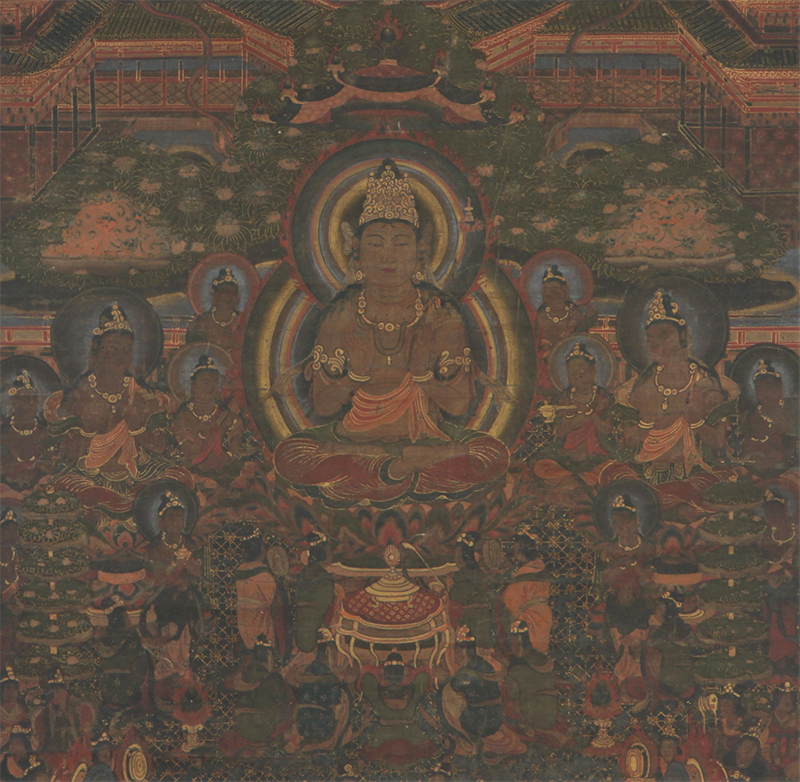 Important Cultural Property, Tushita Mandala (a section)