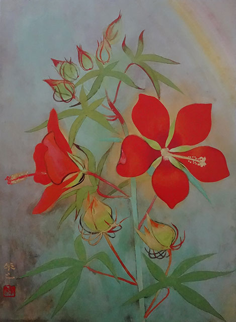 「 虹 」　加藤栄三　作