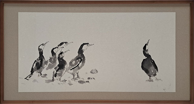 「 鵜（素描） 」　加藤東一　作