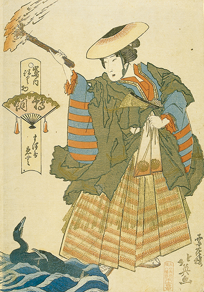 340-63　鵜飼図 雪花楼北英画 1枚　江戸時代後期 36.7×25.3